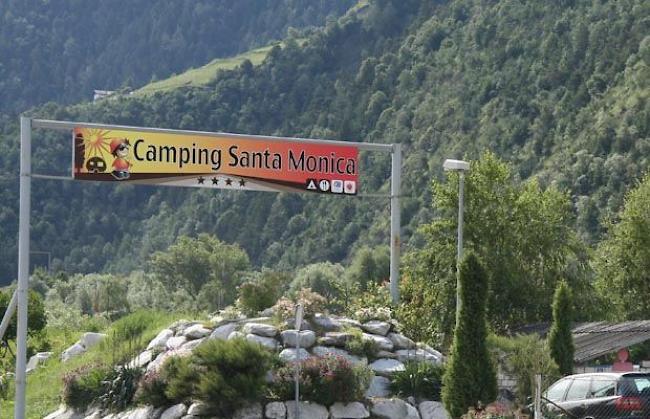 Der Camping Santa Monica in Raron