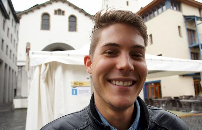 Yannick Zuber aus Brig: «Ich war schon länger nicht mehr im Kino, weil ich keine Zeit dafür habe. Eher mache ich mit Freunden daheim einen gemütlichen Filmabend.»
