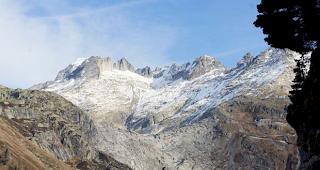 Der Rhonegletscher im &ouml;stlichsten Winkel des Wallis