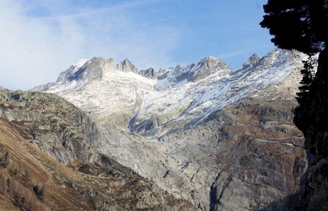 Ursprung: Der Rhonegletscher im östlichsten Winkel des Wallis.