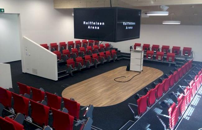 Die neue Raiffeisen-Arena in St. Niklaus,