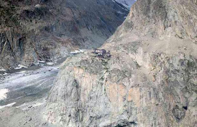 Die Konkordiahütte im Gebiet Jungfrau-Aletsch