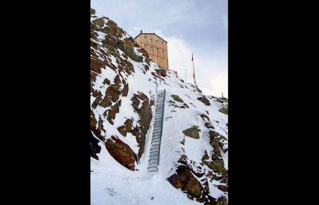 Der Winterweg zur Finsteraarhornhütte