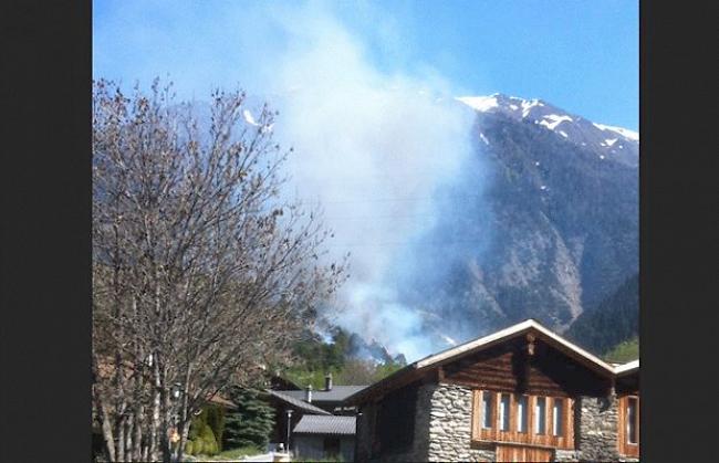 In der Nähe der Kapelle Burgspitz brach am Dienstag ein Brand aus.