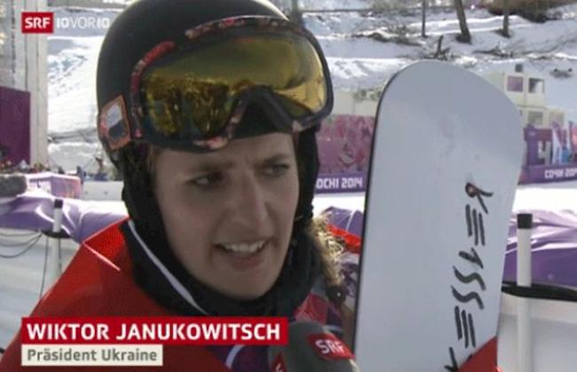 Falsche Untertitelung für die Olympiasiegerin Patrizia Kummer....