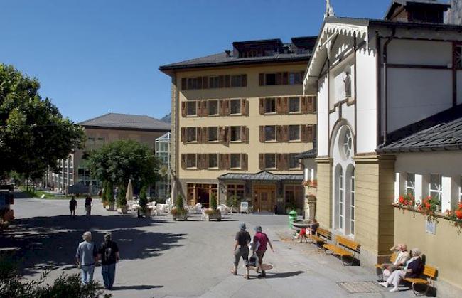 Dorfplatz von Leukerbad.