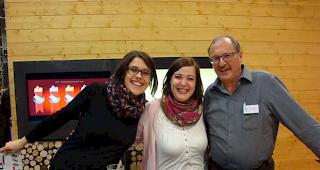 Ein kompetentes Trio am Info-Stand ESF 2015