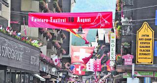 Blickfang. Es gab viel zu sehen am traditionellen Umzug. Anschliessend folgte der Festbetrieb beim Festplatz Obere Matten. 