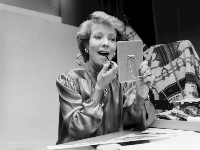Archiv-Bild der beliebten TV-Ansagerin Dorothea Furrer