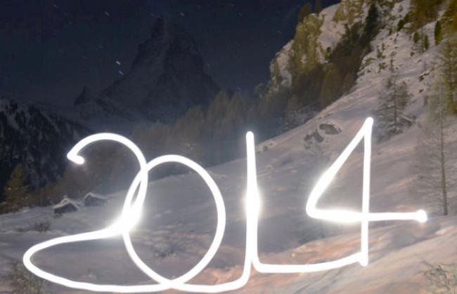 Begrüssung des neuen Jahres in Zermatt