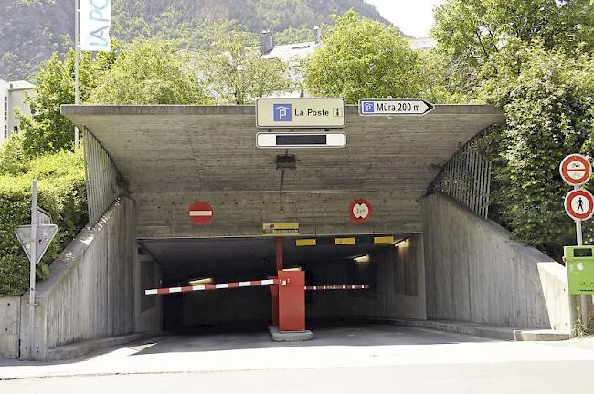 Das Parkhaus La Poste in Visp.