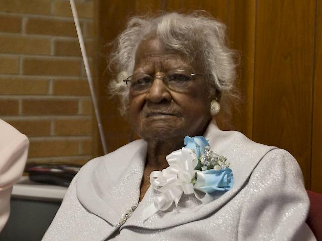 Jeralean Talley auf einer Aufnahme vom 24. Mai 2015. Die älteste bekannte Frau der Welt starb im Alter von 116 Jahren.