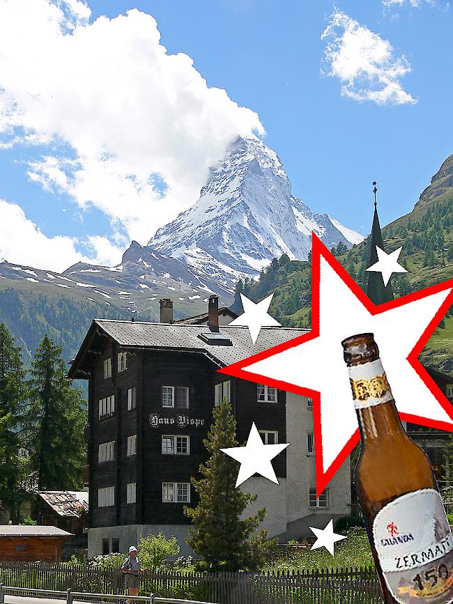 Eigenes Bier. Neben dem Calanda–Jubiläumsbier gibt es bald ein weiteres Bier in Zermatt.