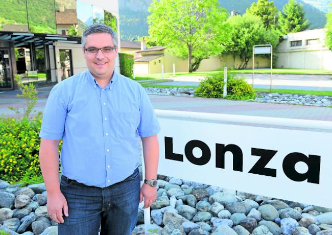 Jörg Solèr, Standortleiter der Lonzawerke in Visp