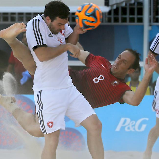Der Schweizer Kaspar Jaeggy im Gruppenspiel gegen Portugal
