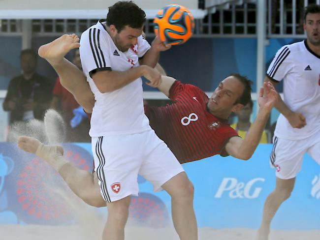 Der Schweizer Kaspar Jaeggy im Gruppenspiel gegen Portugal