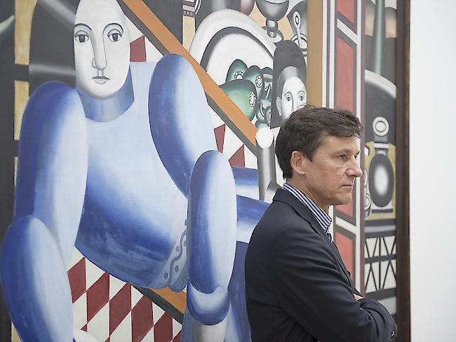 Josef Helfenstein, heutiger Direktor der Menil Collection and Foundation in Houston, posiert vor dem Bild "La femme et l