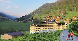 Das Projekt im Quartier &laquo;Bielti&raquo; am n&ouml;rdlichen Rand des historischen Dorfkerns.