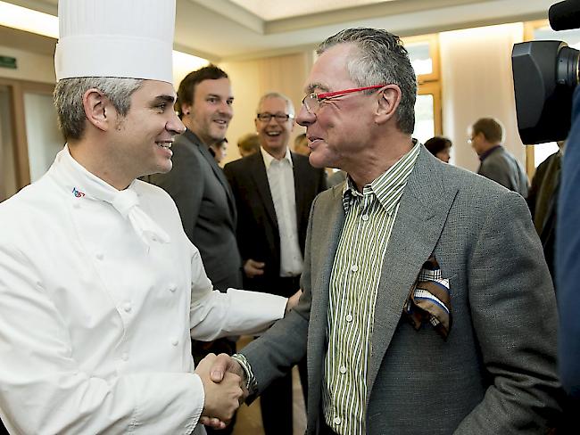 Philippe Rochat (rechts im Bild) hatte die Küche des Restaurants de l