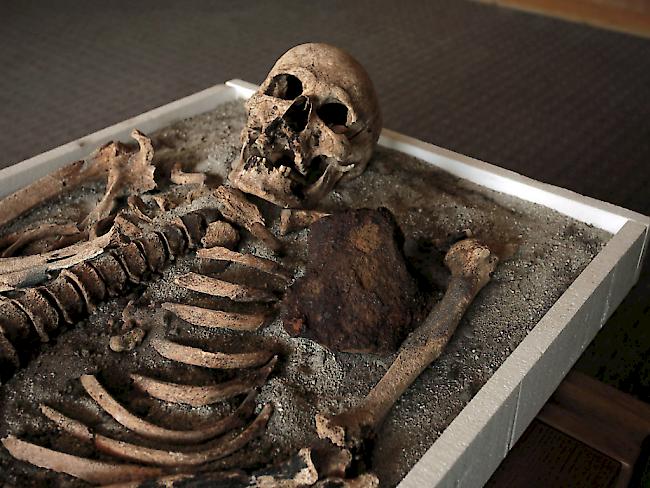 Nach dem Tod verstümmelt: Einem bulgarischen Toten aus dem Mittelalter wurde eine Eisenstange in die Brust gestossen, wahrscheinlich, um seine Rückkehr als Vampir zu verhindern. Forscher haben nun über 300 "irreguläre" Begräbnisse untersucht.