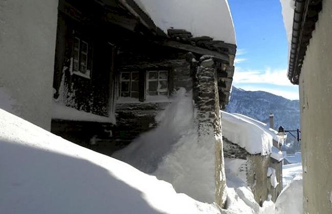 «Winterbilder aus Simplon-Dorf, aufgenommen am 6. Februar 2014.»