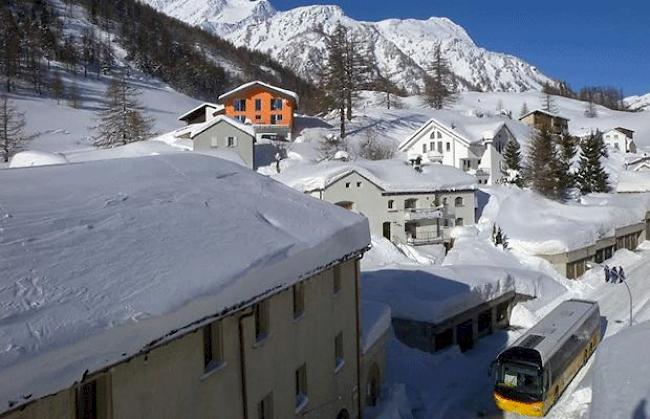 «Winterbilder aus Simplon-Dorf, aufgenommen am 6. Februar 2014.»