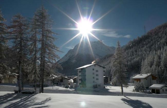 Winterbild aus dem Wallis