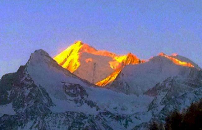 Sonnenaufgang am Weisshorn