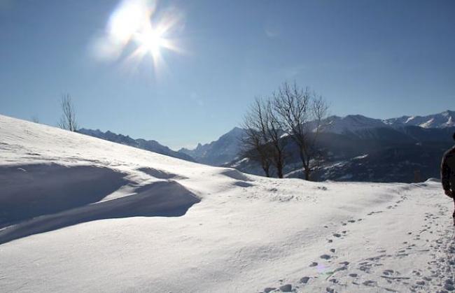 Winterlandschaft oberhalb von Mund