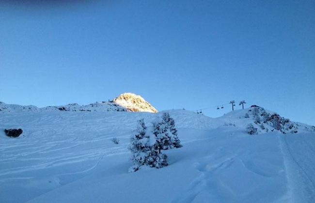 Montagmorgen gegen 8.00 Uhr auf der Bettmeralp. 