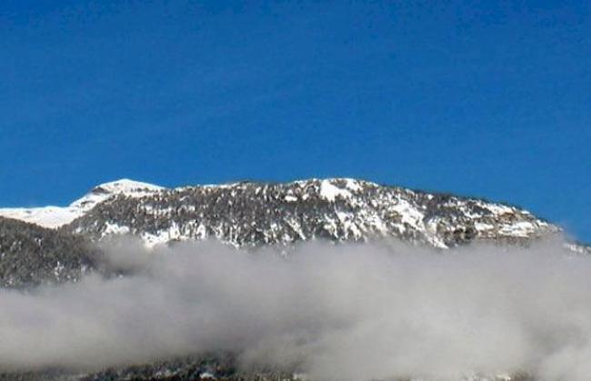 Blick von Siders auf die Varneralp am 27. Dezember um 13.00 Uhr. «Einfach wunderschön».    