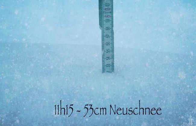 «Und es schneit immer noch... ;)» - chronologisch.