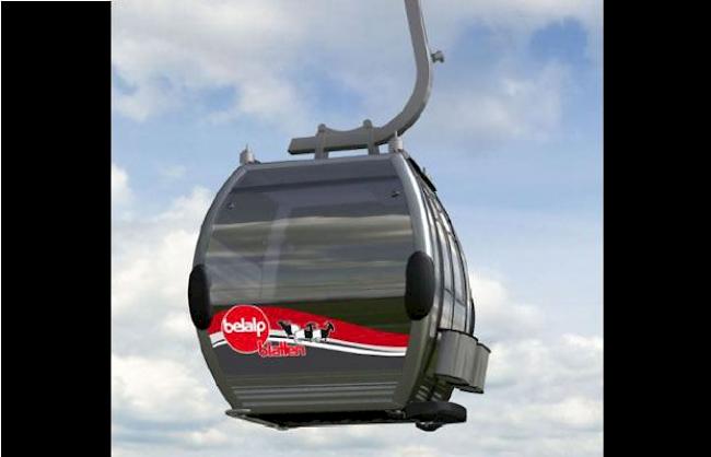 Die neue 8er-Gondelbahn Blatten-Belalp.