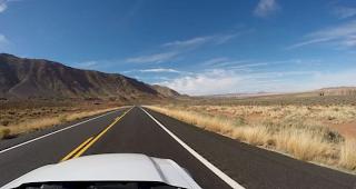 Mit einem weissen Mustang 2014 fuhr Damian Lötscher quer durch die USA.