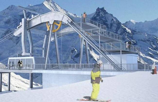 Die drittgrösste Seilbahn der Schweiz entsteht im Skigebiet Zinal-Grimentz.