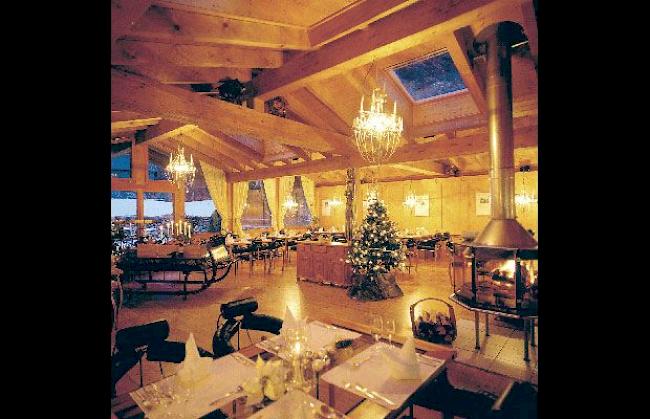 Im Speisesaal des Hotel Pirmin Zurbriggen in Saas-Almagell werden vier Sendungen Samschtig-Jass aufgezeichnet.