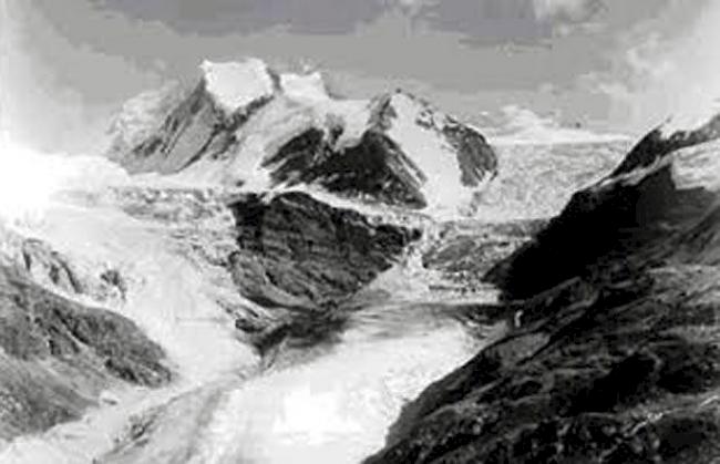 Historische Fotografien aus dem Turtmanntal. 