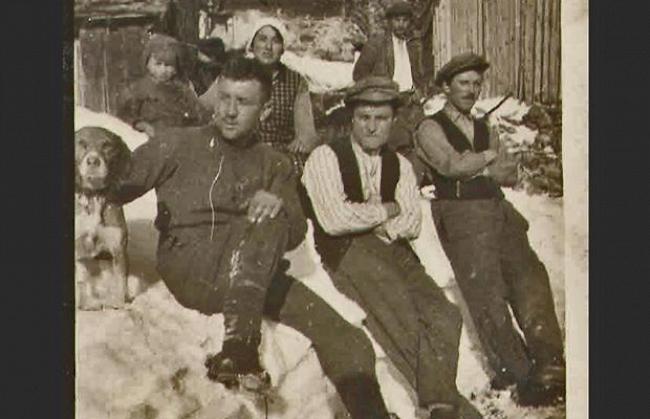 Auf der Ladenalp-Höhle in den 1930er Jahren 