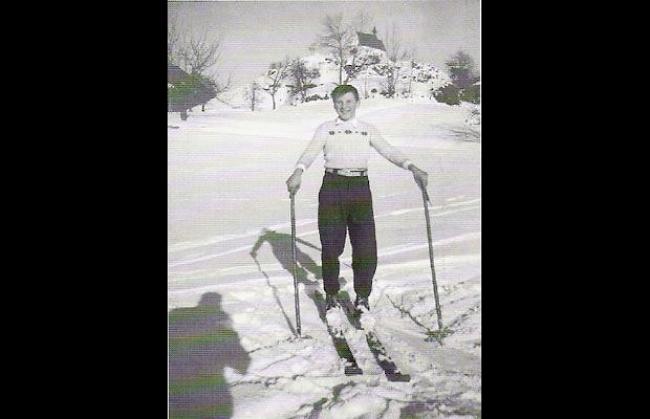Das waren noch Zeiten: Skifahren ohne Piste, ohne Lift, in Mühlebach anno 1952.