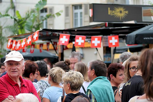 Eindrücke vom Freitagabend in Visp.