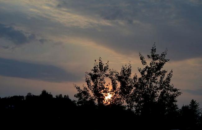 Traumhaft schöner Herbstabend.