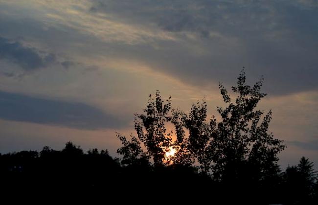 Traumhaft schöner Herbstabend. 