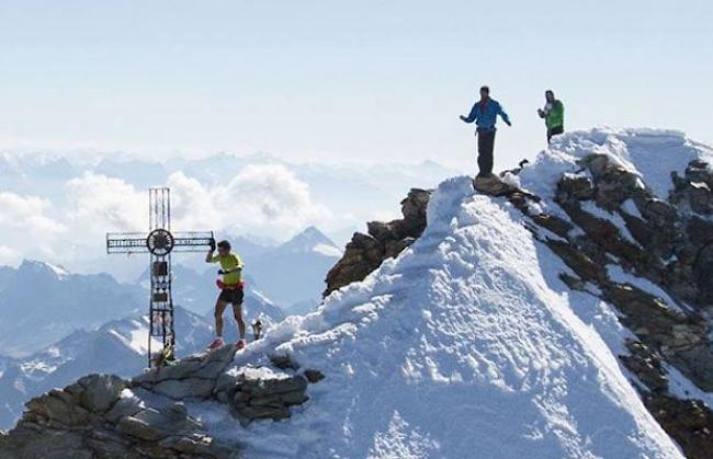 Jornet auf dem Gipfel des Matterhorns am Mittwochnachmittag.