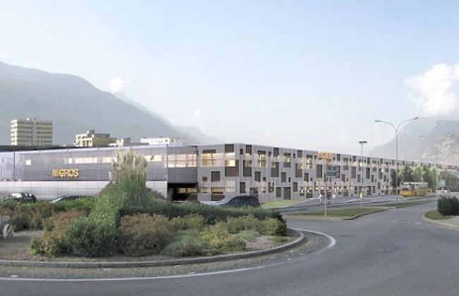Einkaufszentrum «Forum des Alpes» der Migros in Conthey.