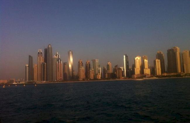 Die Skyline Dubais. 