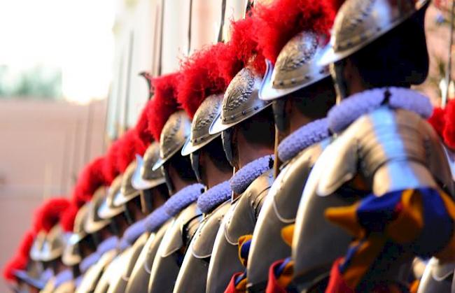 Schweizer Gardisten anlässlich der Vereidigung der Rekruten in Rom