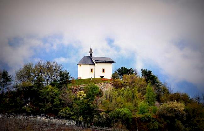 «Auch bei der Kapelle in Salgesch ist der Frühling eingekehrt.»