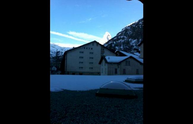 Frühlingshafte Stimmung in Zermatt