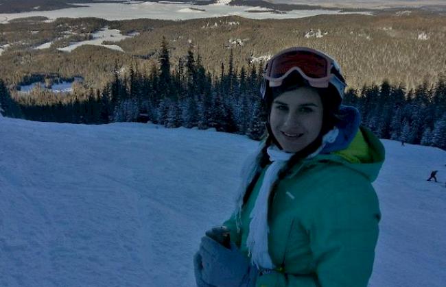 Vanessa Michlig beim Skifahren