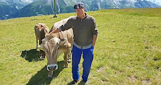 Alexander Reichhart aus dem deutschen Allg&auml;u wurde vom Alpofon als Einsatzspringer auf die Alpe Lax vermittelt.